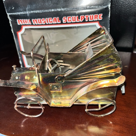 Vintage Other - Vintage Copper Tin Antique Car Music Box Model T "Happy Days are Here" WORKS